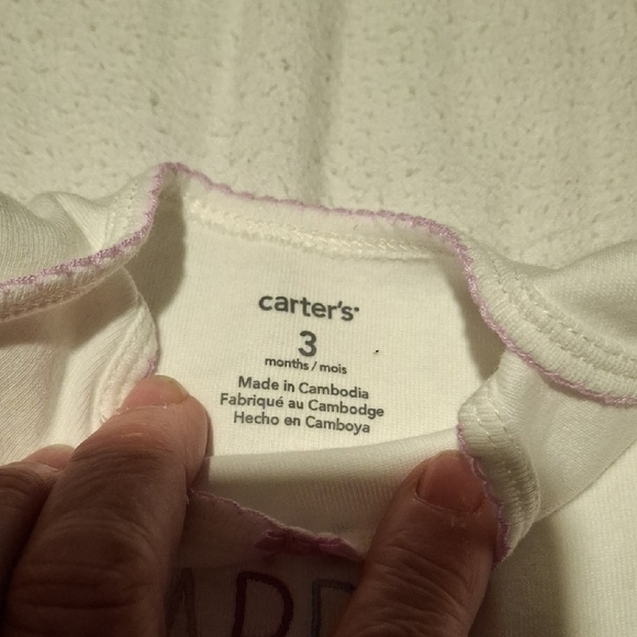 Kids One Pieces Set - Cream and Pink Heart Design (Chi018) - Picture 2 of 4